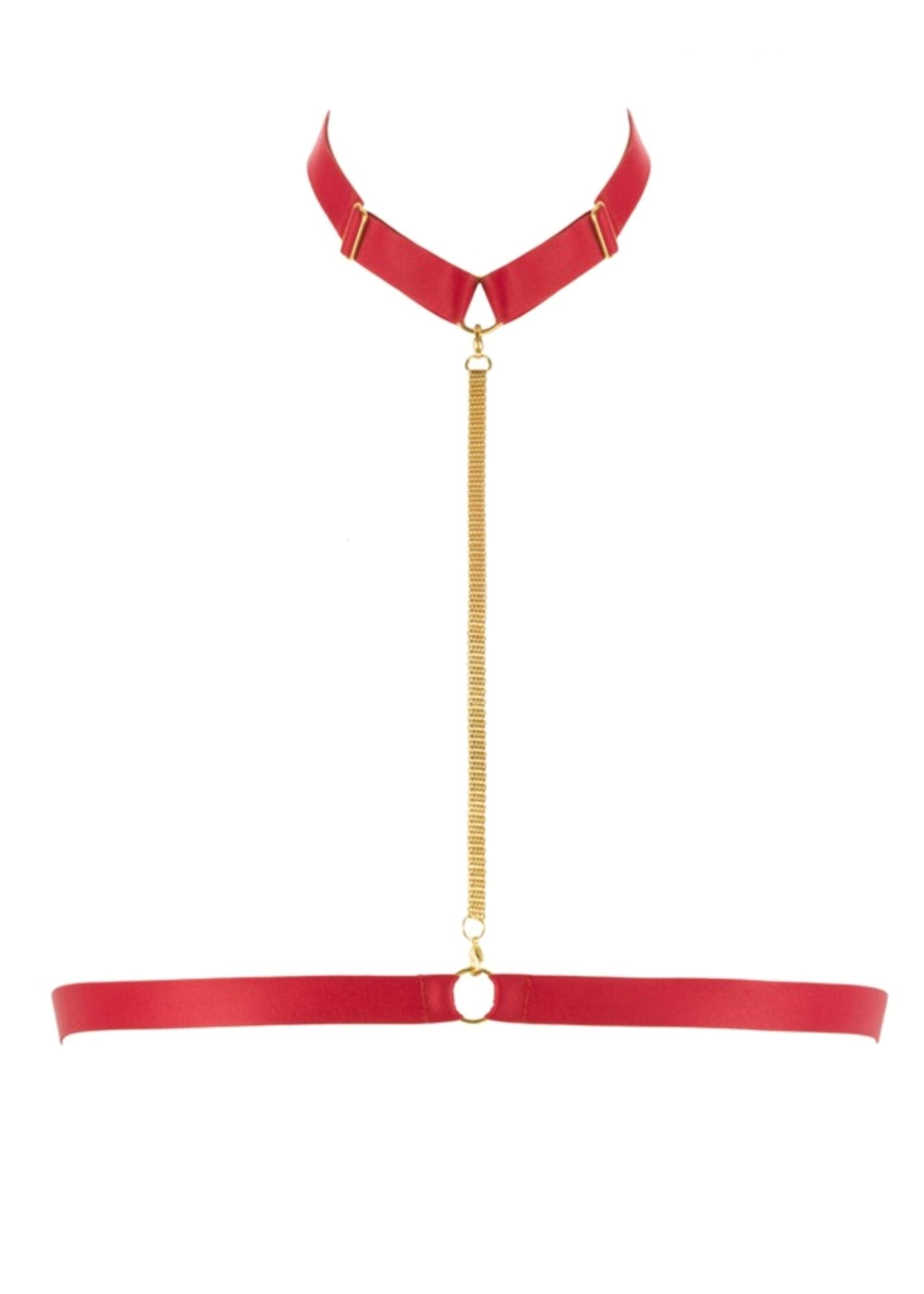 Maison Close Tapage Nocturne Harness (Red) | Bodywear | Sexy Lingerie