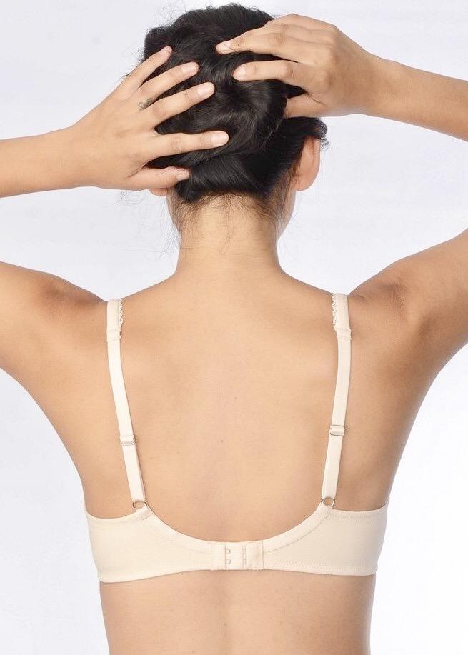 Memory Full Coverage Bra (Nude)-Bras-Fine Lines-AvecAmourLingerie