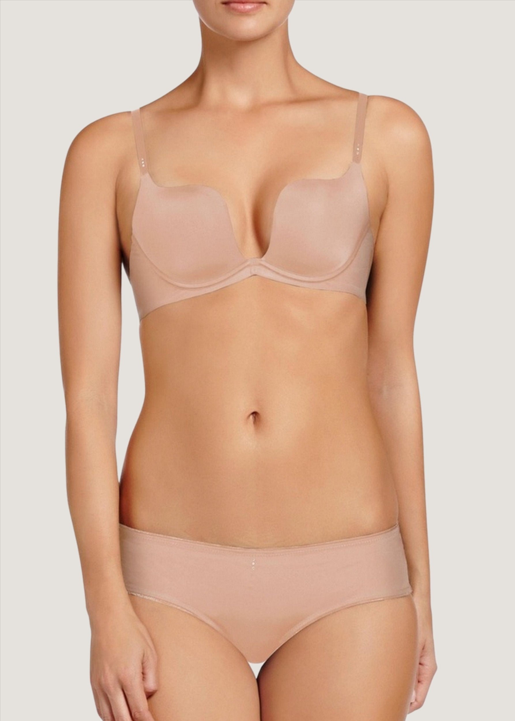 MyFit - Knockout Demi Cup Bra (Nude)-Bras-Pleasure State-AvecAmourLingerie