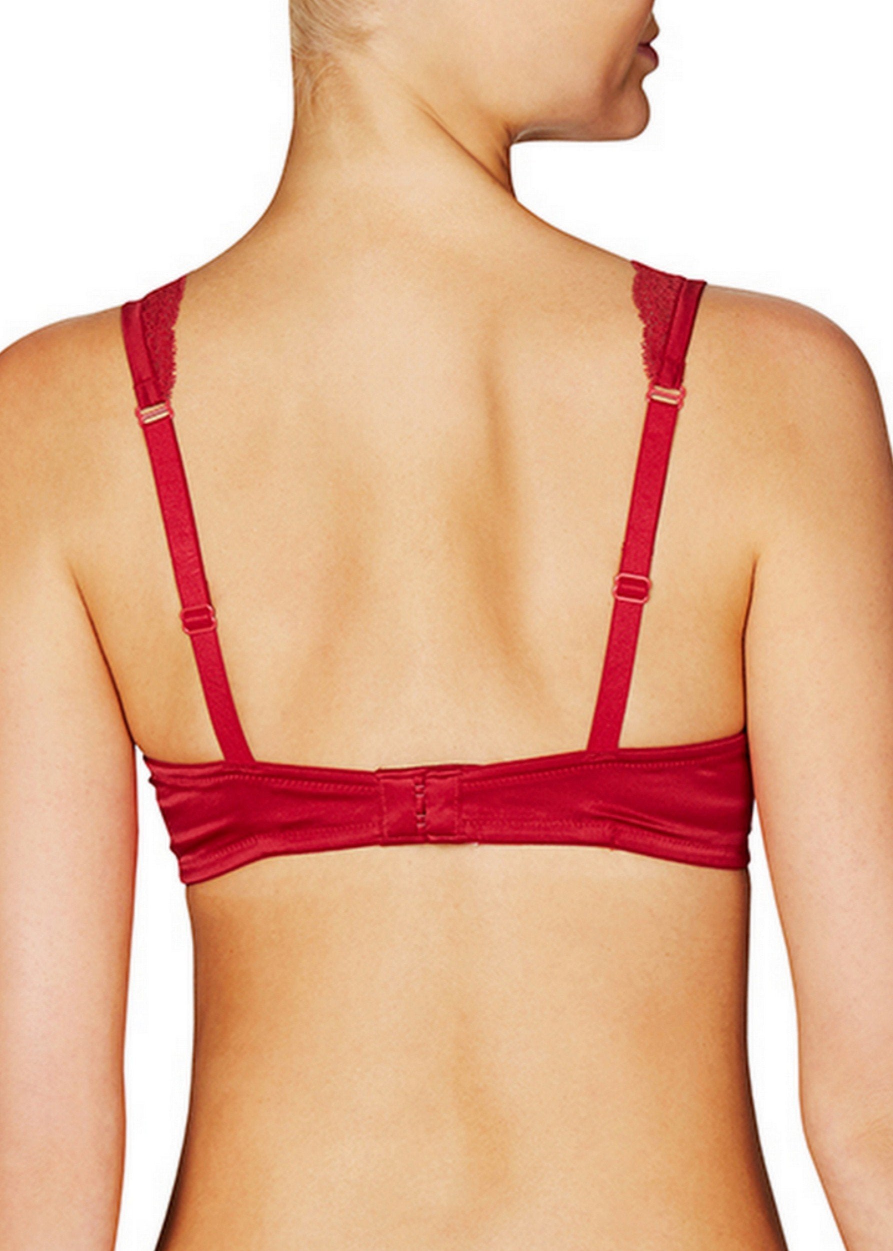 Clara Whispering Contour Balconnet Bra (Tango Red)-Bras-Stella McCartney Lingerie-AvecAmourLingerie