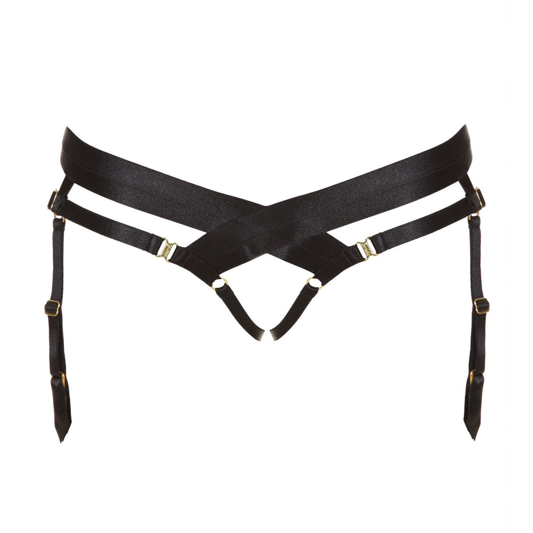 Signature Bondage (Black) Open Harness Brief-Bottoms-Bordelle-AvecAmourLingerie