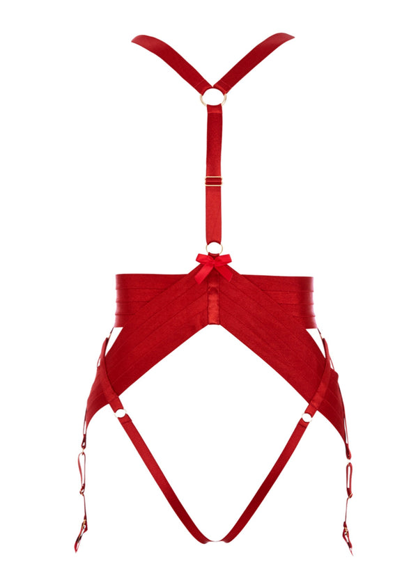 Asobi (Burnt Red) Harness-Bodywear-Bordelle-AvecAmourLingerie