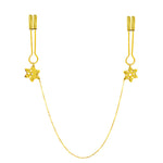 UPKO Snowflake Chain Nipple Clamps (Gold) - Bedroom Fun | Avec Amour Sexy Lingerie