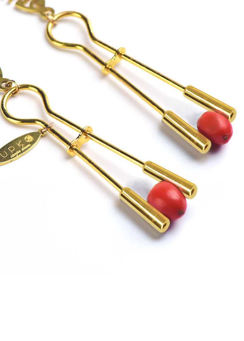 UPKO Snowflake Chain Nipple Clamps (Gold) - Bedroom Fun | Avec Amour Sexy Lingerie